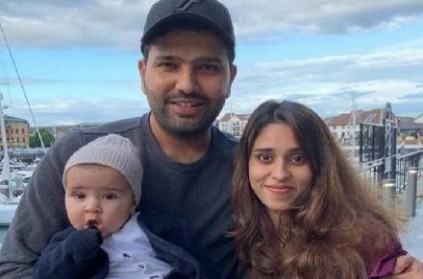 Mumbai Indians share cute picture of Rohit Sharma with daughter