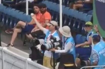 One-handed catch at ICC World Cup 2019 wins internet; Video Goes Viral