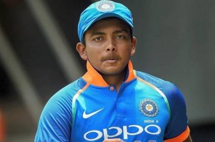 Prithvi Shaw doubtful for upcoming West Indies Test series
