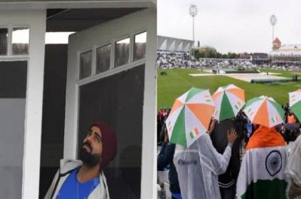 Raining in Nottingham during India New Zealand Match