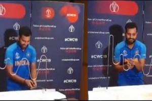Watch video! Rohit Sharma takes the steady hand challenge!