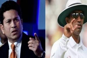 Sachin shares a bizarre video, fans start trolling Umpire Dharmasena!