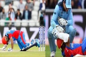 "Mom was watching the game," Cricketer gets back up to play after ball breaks his helmet injuring him