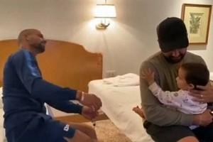 WATCH: Shikar Dhawan's Adorable Video with Rohit Sharma's Daughter Samaira!
