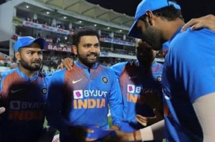 Shivam Dube gave Rohit Sharma his 100th T20I cap moment went unnoticed
