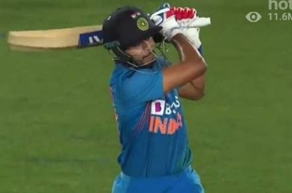 Shreyas Iyer Finishes Off Chase With Massive Six in Indvnz video