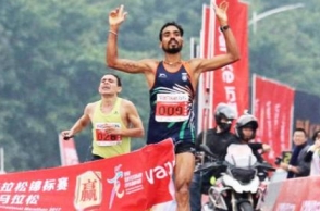 The first Indian man to win Asian Marathon Championship..