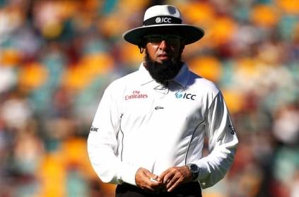 Umpire Aleem Dar catching flying hat from Smith Goes Viral Video 