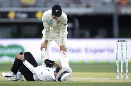 Umpire Aleem Dar gets injured during Perth Test between AUSvNZ