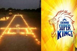 User posts picture of cricket pitch with 'Karthikai Deepam' diyas; CSK reacts!