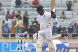 Video: Rohit Sharma shouts 'Not Now' before scoring 6th test century!