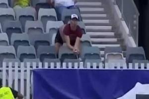 VIDEO: Fan Taking a Stunning Catch Caught on Camera
