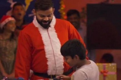 Virat Kohli turns Santa Claus for kids ahead of Christmas 2019 