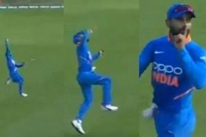 WATCH VIDEO: Virat Kohli's One-Handed Catch Silenced Audience In The Stadium