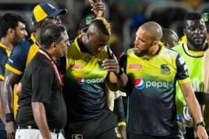 Watch Video: Andre Russell Gets Hit On Head, Falls; Rushed To Hospital During Match