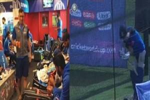 Watch Video: Sneak peek into Team India's dressing room: What is Dhoni upto?