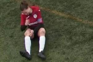 Video: Woman Footballer Dislocates Knee During Match; Hits & Sets It Back To Continue Playing  