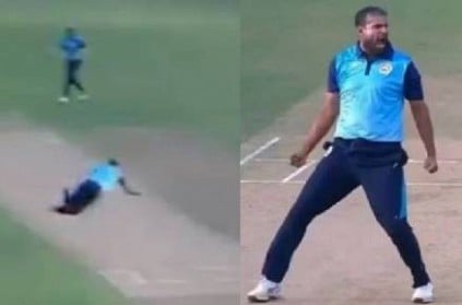 Yusuf Pathan takes one-handed stunner in Syed Mushtaq Ali Trophy