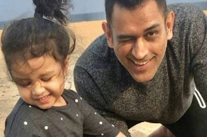 Ziva Dhoni dressed up as Baby Shark with Dhoni - Picture Viral