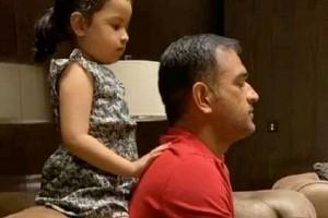 Viral Video: MS Dhoni Gets Help From Ziva To Clean Jonga, Receives Shoulder Massage Later 