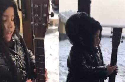 Ziva\'s guitar singing video crossed 2 million views on insta