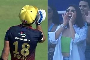 Former RCB skipper Virat Kohli hits first half century in IPL 2022!