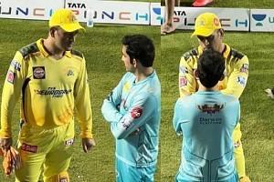 Gautam Gambhir's photo with former CSK captain Dhoni has gone viral - All because of that 'CAPTION'!