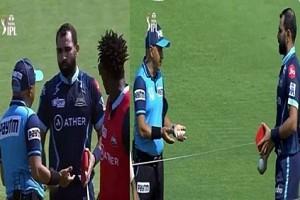 Mohammed Shami uses tape to measure his run-up!