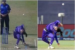 This player's bizarre bowling action goes viral - WATCH!