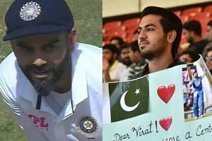 Virat Kohli gets a heartwarming message from a Pakistani fan - viral!