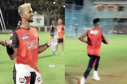 Umran Malik owes Pooran a free dinner after losing yorker challenge