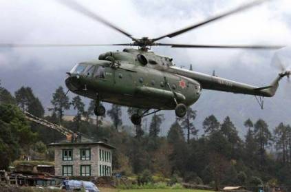 'சிக்கித் தவிக்கும் தமிழர்கள்'.. ராணுவ ஹெலிகாப்டர் மூலம் மீட்கப்படுவார்களா?