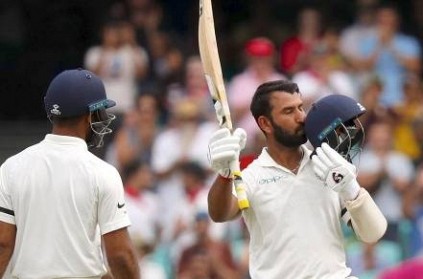 Pujara became first batsman from Saurashtra to reach the 3-figure mark
