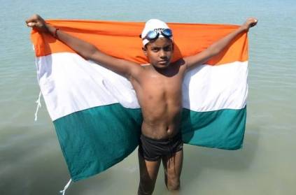10-year-old boy from Tamil Nadu swims across Palk Strait in over 10 ho