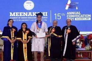 Highlights of Meenakshi Academy of Higher education and research institute's 15th convocation