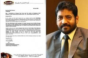 Aachi Masala Group joins the fight against COVID-19; Donates 1 Crore Rupees