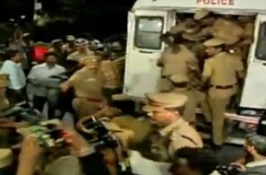 AIADMK party supporters taken into custody