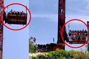 Horrifying Video Captured: Cable breaks in Chennai theme park