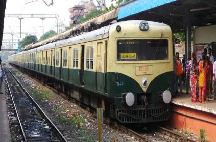 Chennai electric train from Tambaram-beach stopped few hours