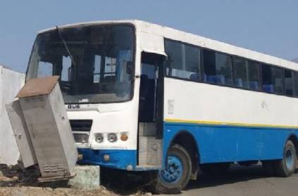 Chennai teenagers drive bus and crash the vehicle