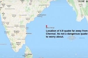 Earthquake in Bay of Bengal; Tremors felt in Chennai