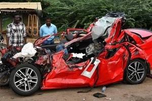 4 Killed As Speeding Car Collides Head-On With Lorry In Thoothukudi