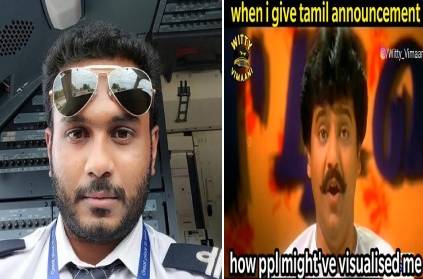 Indigo Pilot Priyavignesh gives tamil inflight announcements viral