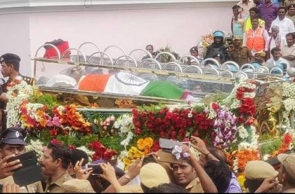Kalaignar Karunanidhi's final journey begins