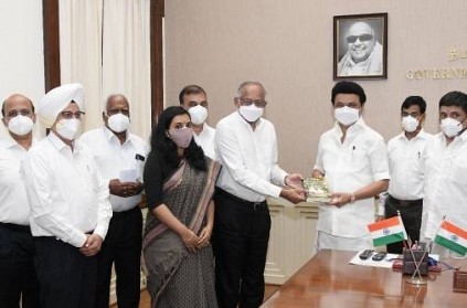 MK Stalin unveiled a book The Journey of The Srinivasan Services