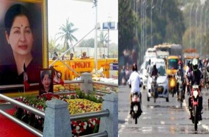 Road traffic diversion due to Jayalalitha\'s death anniversary; detail