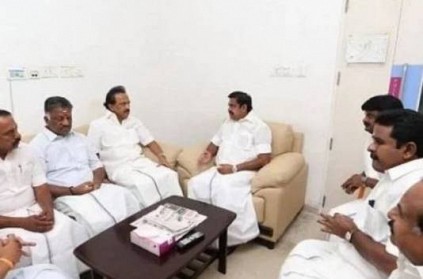MK Stalin's request to CM Palaniswami