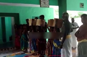 Teen girls made half naked to take part in Madurai temple ritual