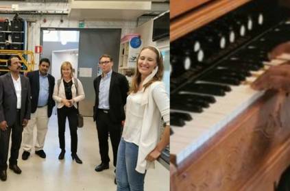 TN Minister Sengottaiyan plays organ music in Finland