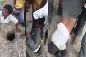 After Sujith's Death, Video Of Youngster Saving Lamb Trapped in Borewell Goes Viral
